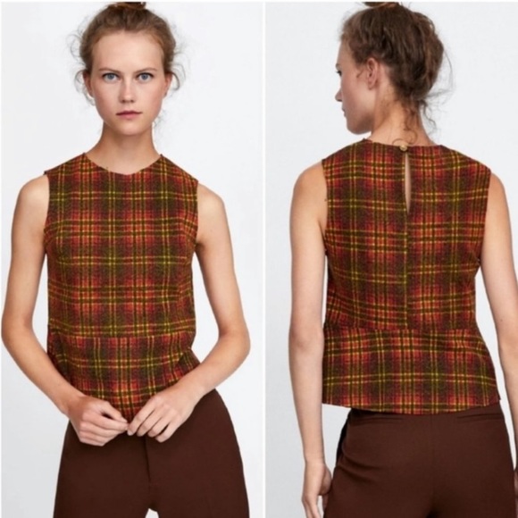 Zara plaid blouse - Picture 10 of 12